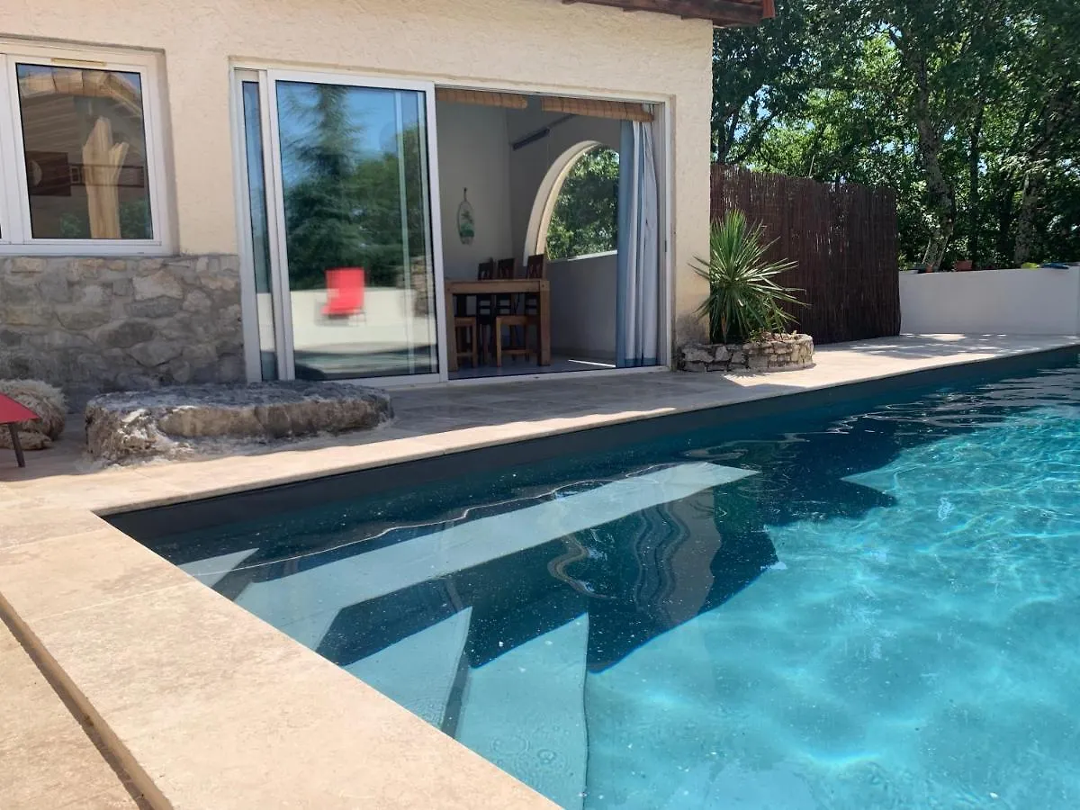 Σπίτι διακοπών Gite Avec Piscine Privee Au Coeur D'Une Foret De Chenes Proche De Vallon Pont D'Arc Saint Alban Auriolles Γαλλία